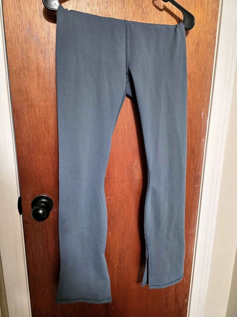Fabletics Define PowerHold Split Hem Leggings in Blue